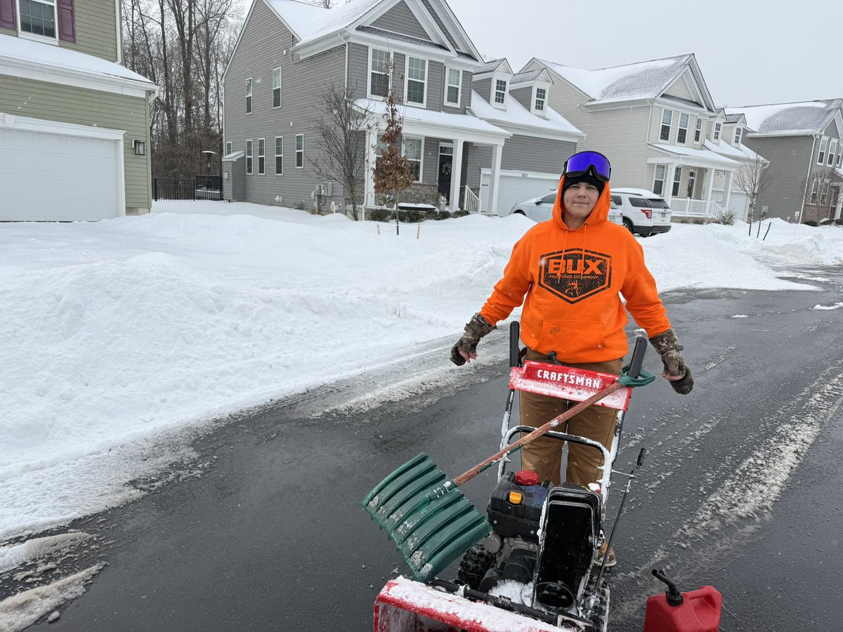 The team got out today to help those in need with their snow removal today! Great job gentleman! #QStrong #HelpOthers #PPF