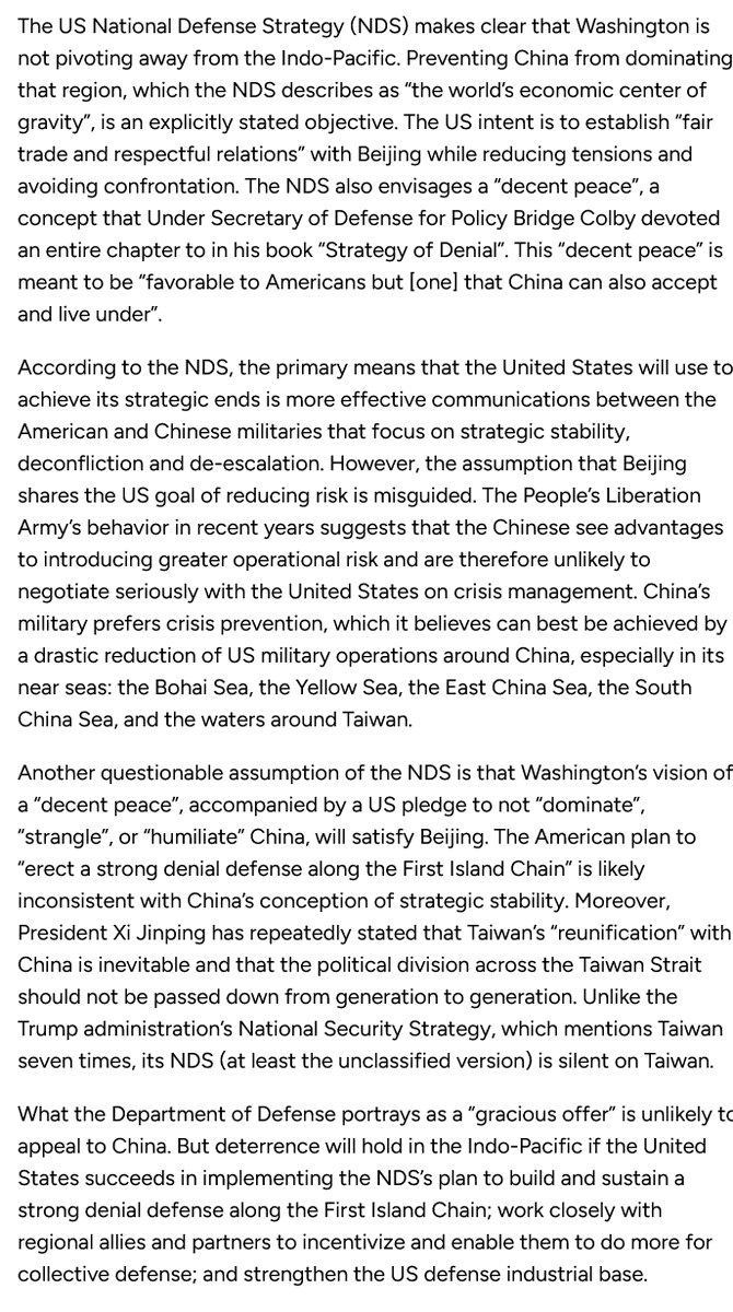 BonnieGlaser's tweet photo. Here is my take on the approach to China in the National Defense Strategy: https://t.co/whDfLwBBff
A “Decent Peace” With China https://t.co/qmufhCUmF1