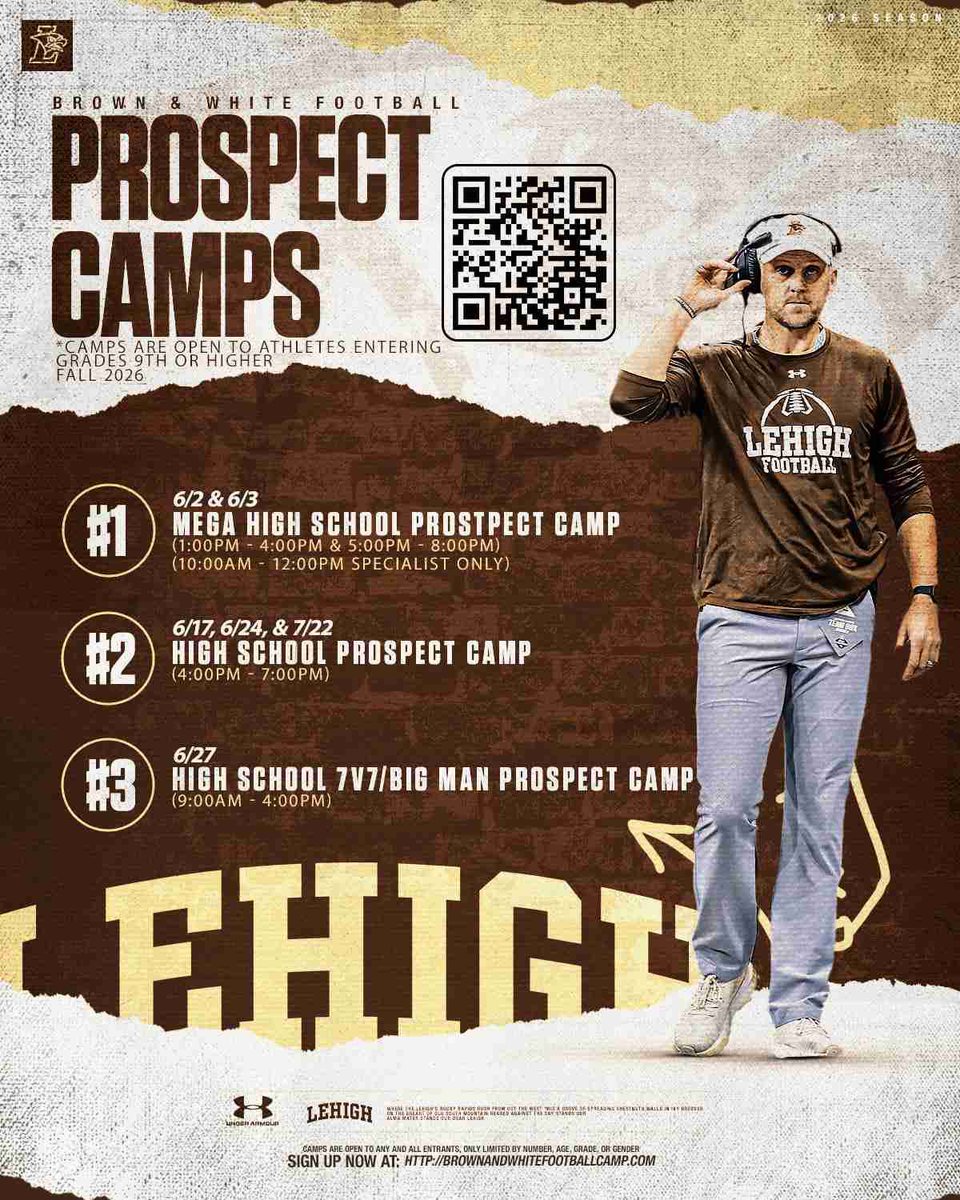 Thanks you @CoachBozym for the invite
To <a href="/LehighFootball/">Lehigh Football</a> camp cant wait to go this summer