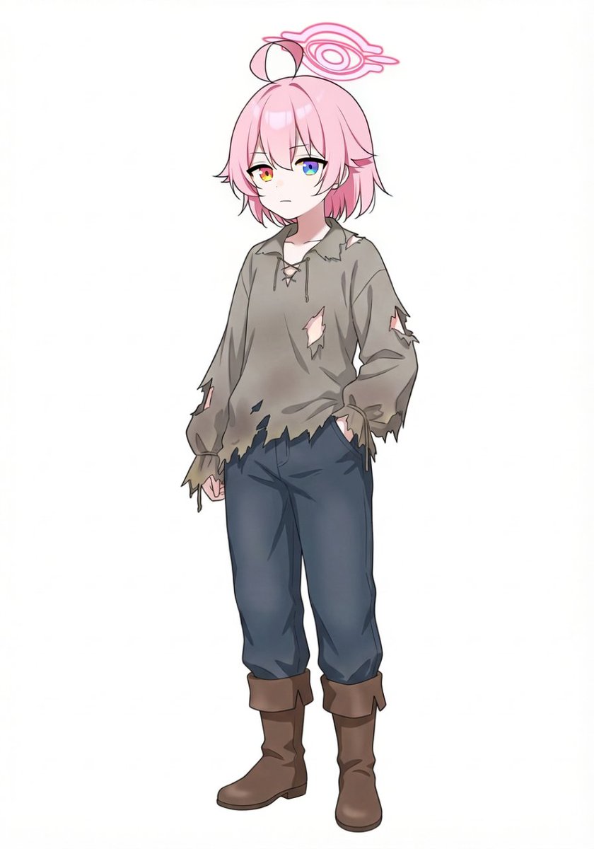 #フロムソフトウェア製ブルーアーカイブ 
『ホシノ』アリアンデル絵画世界数少ないまともな人間。その私服。当然の如く不死人のようだが……。元は奴隷であったといい、絵画世界を救おうと、画家『ユメ』と一緒に働いている。他にも折が合わないという神父と修道女がいるらしい。 