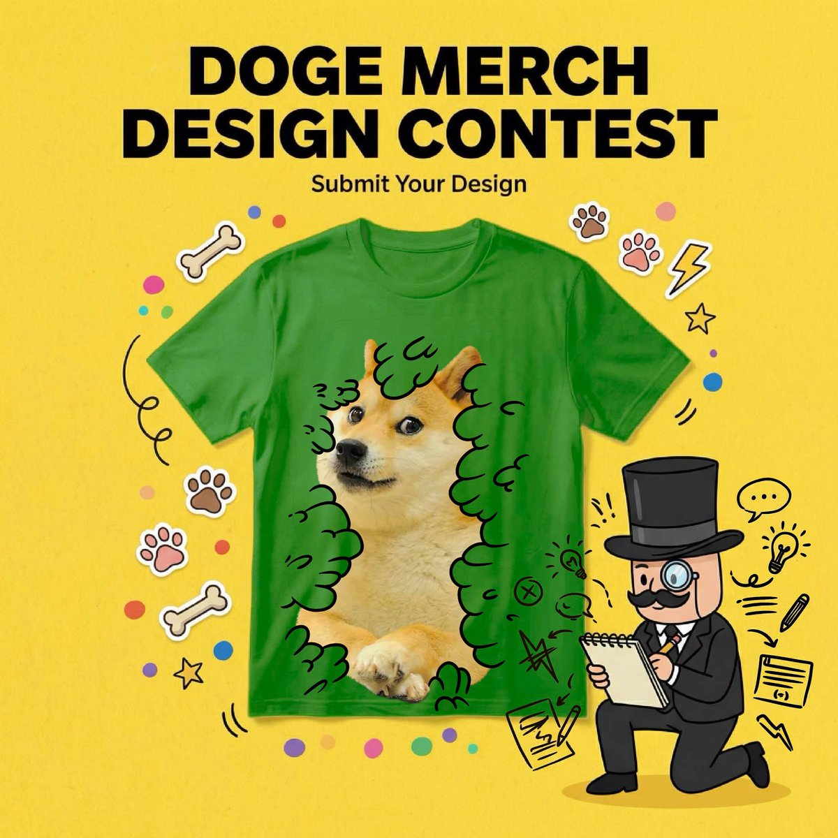 ownthedoge's tweet image. Introducing the @ownthedoge X @meme merch contest 🎨

The winning design will be featured in our Official Doge Store!

Contest ends February 1st
