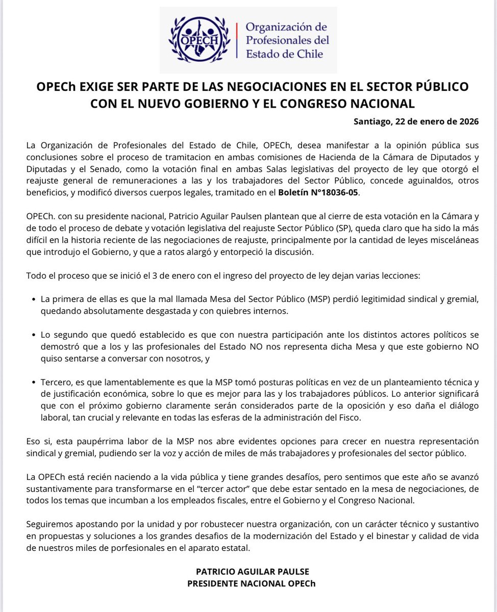 Asociación Nacional de Fiscales de Chile tweet media