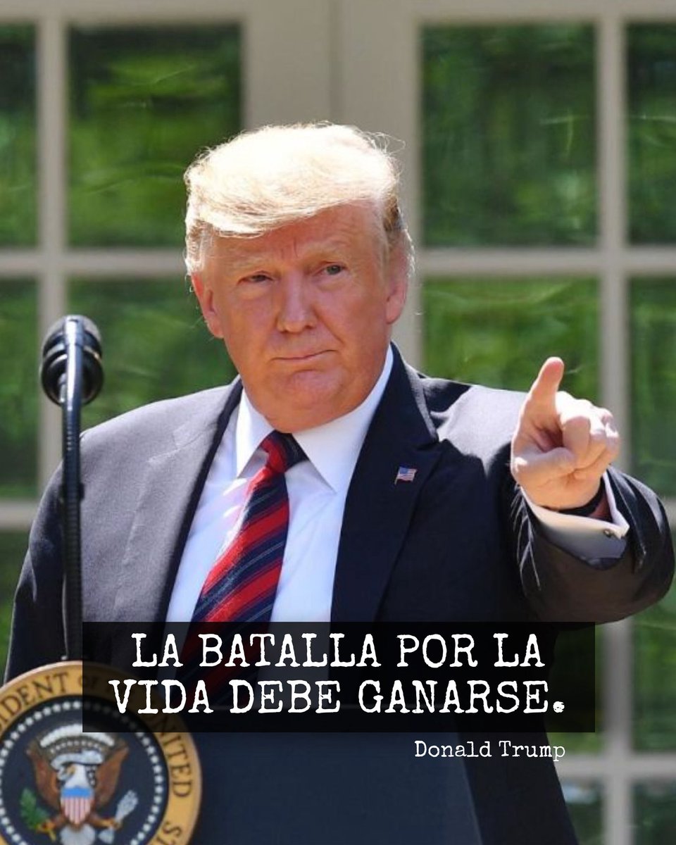 ¿TE ENTERASTE? 🚨

Durante la Marcha por la Vida, celebrada en Estados Unidos, Donald Trump envió un mensaje contundente:

“La defensa de la vida no es negociable; la batalla por los no nacidos debe GANARSE”.