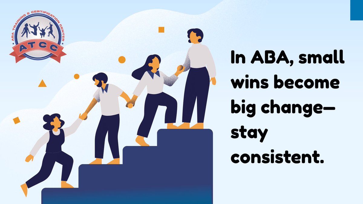 atcc_online's tweet image. In ABA, small wins become big change—consistency is the secret. Ready to start your RBT® training online? ATCC®: atcconline.com
#RBTTraining #ABA #AppliedBehaviorAnalysis #FutureRBT #ATCC