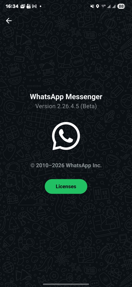 New build WM beta 26.4.5 👀👀
<a href="/WABetaInfo/">WABetaInfo</a>