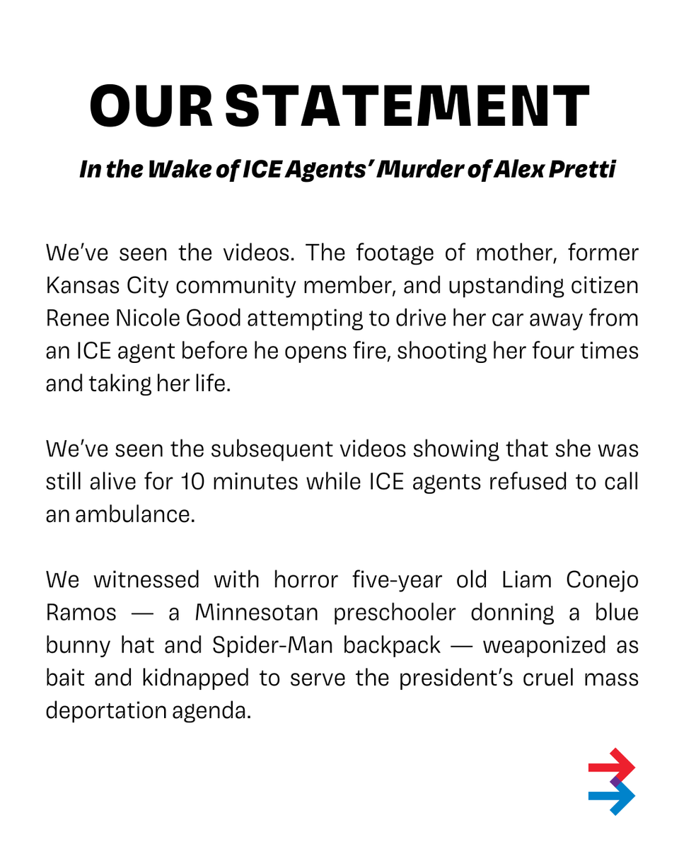 moworkerscenter's tweet photo. Our Statement in the wake of ICE agents’ murder of Alex Pretti.
#MOworkers https://t.co/eipHHKOWOF