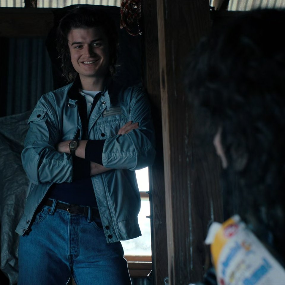 steve not wanting to hang out with eddie 'the freak' munson in 4x01 and lowkey believing he's guilty of killing chrissy in 4x02 but as soon as he's met him (or, rather, been shoved against a wall by him), he's like this..... steve i know what you are