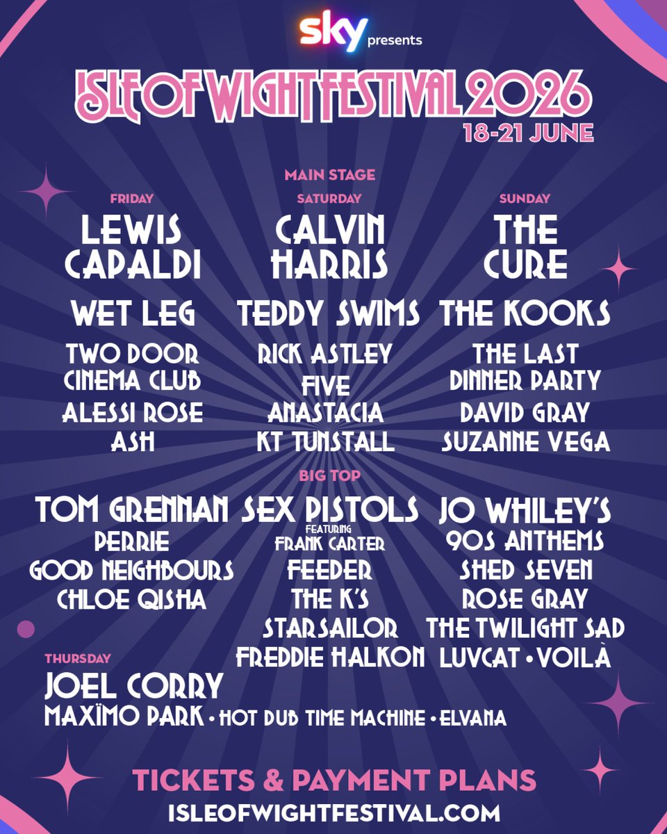 wearevoila's tweet photo. Wands up for the Isle of Wight! 🪄
See you in the summer🐰 #IOW2026 @IsleOfWightFest https://t.co/UOn0vP18JQ