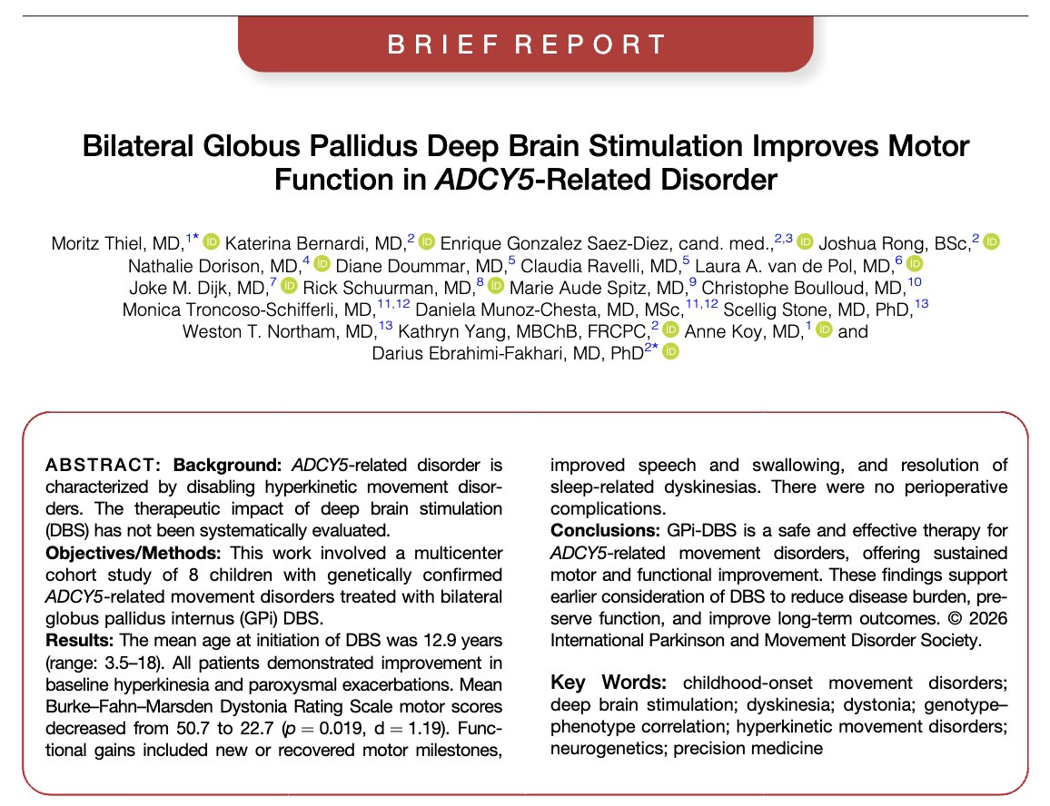 Movement Disorders Journal tweet media