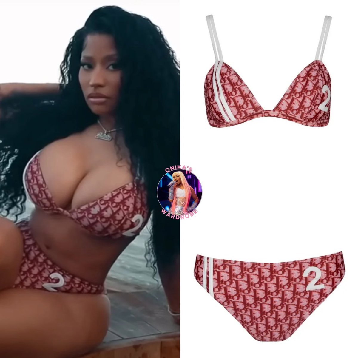 onikaswardrobe's tweet photo. Red Ruby Da Sleeze Music video
Styled By @SleezeMaraj
• Dior s/s 2002 diorissimo bikini ($1,123 at Vestiaire Collective)
#nickiminaj #fashion #style
#barbz #barbie #Dior
#redrubydasleeze #nm5
#gallianodior https://t.co/Xj35TroyT0