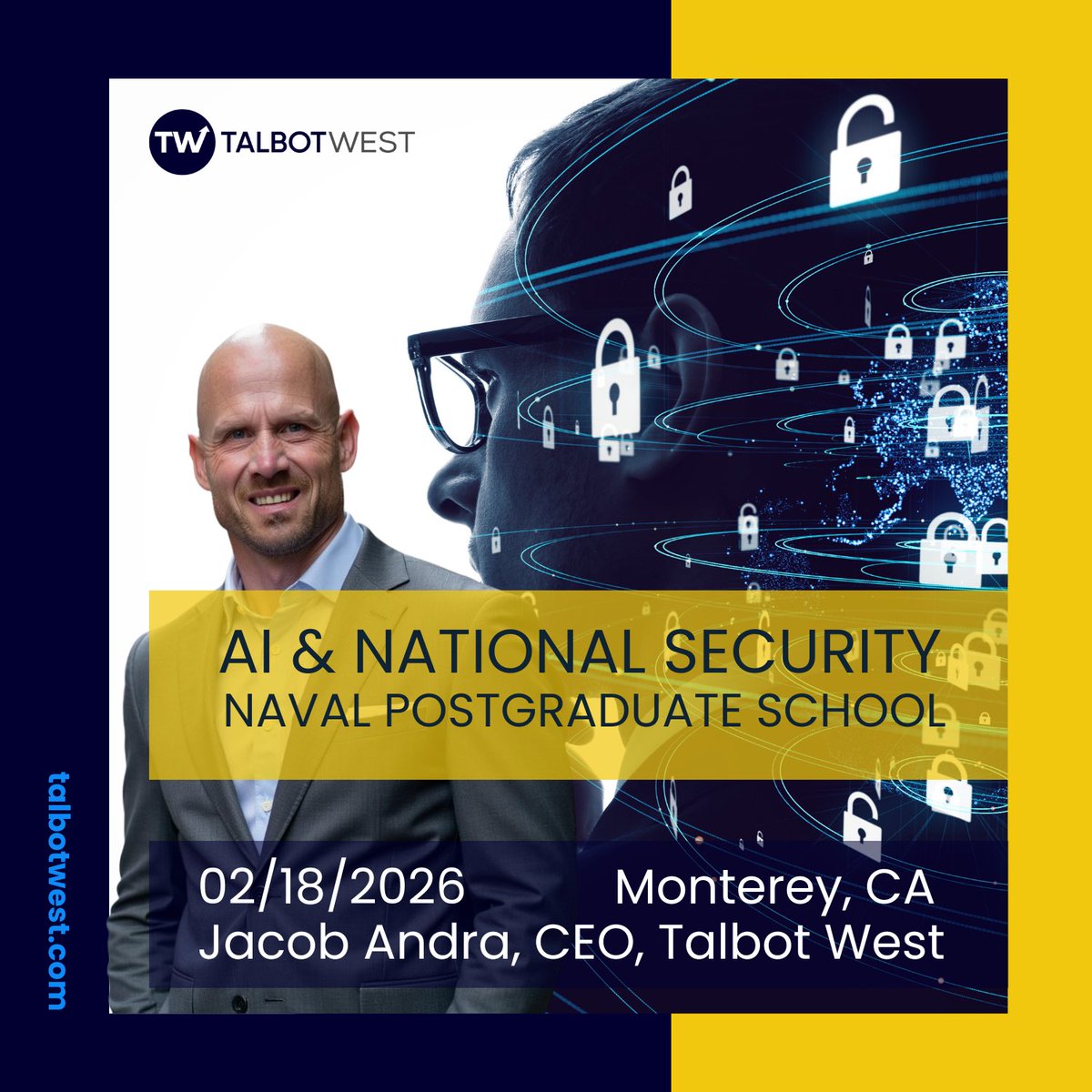 I’ll be speaking in February at the Naval Postgraduate School. It will be a fireside chat, exploring the intersections of AI and national security.