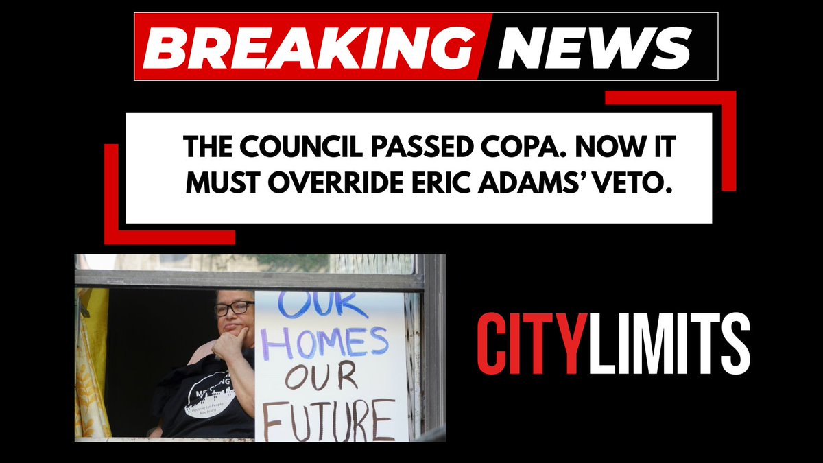 NewEconomyNYC's tweet image. NEW: A tenant leader in a building that “Worst Landlord” Ohebshalom ran into the ground &amp;amp; a community land trust organizer explain in @CityLimitsNews how COPA would give tenants a critical tool to break the predatory cycle of speculation &amp;amp; displacement.
citylimits.org/opinion-the-co…