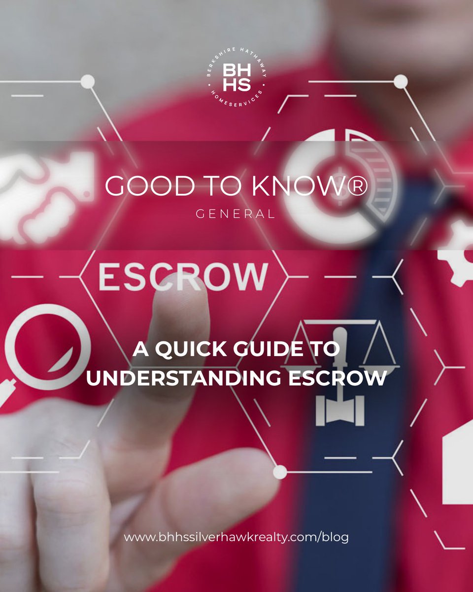 BHHS_Silverhawk's tweet photo. 💡 Good to know®: A Quick Guide to Understanding Escrow

Escrow isn’t a fee. It isn’t extra money. And it isn’t something to fear. Read the blog:
https://t.co/70BLx94Pgq

Buying a home comes with a lot of new terminology. We believe informed buyers make stronger decisions. https://t.co/48nFcBVW2F