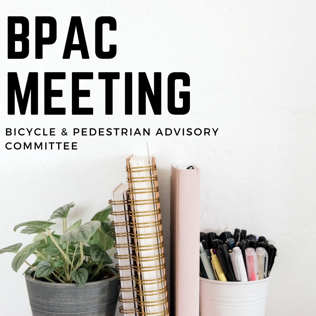 The Bicycle &amp; Pedestrian Advisory Committee meets on Monday, February 2nd at 6:30pm virtually! For the meeting link and agenda items, check out the AMATS meetings page. bit.ly/amats_BPAC