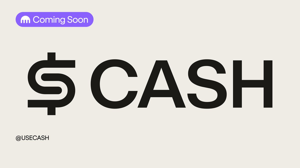 krakenfx's tweet image. Coming soon to Kraken 💵

$CASH by @useCASH  is a 1:1 USD-backed stablecoin from Bridge and Phantom. 

Open, neutral, and interoperable. Built for real-world utility across crypto and traditional payments.

Trading starts Jan 27 at 14:00 UTC

Get ready → app.kraken.com/JDNW/CASH