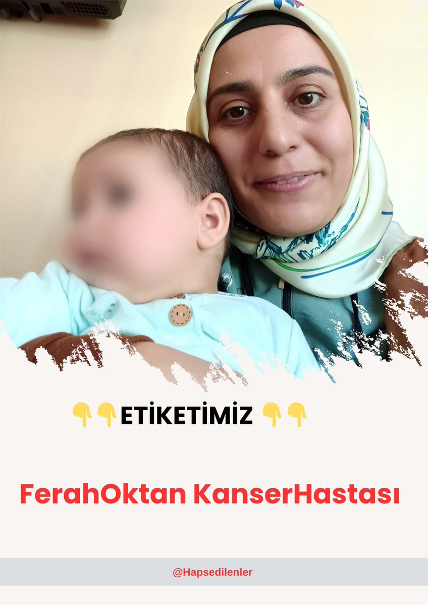 tolgatan750's tweet photo. Tedavi süreci cezaevi şartlarında aksayan öğretmen Ferah Oktan için AYM’ye başvuru yapıldı.
Tümör metastaz yaparak vücuda yayılmış durumda ve zamanla yarışılıyor.
Ailesi ve avukatları, yaşam hakkı için acil tahliye bekliyor.

#KHKlıAdaletİstiyor https://t.co/Acbq4nBYXz