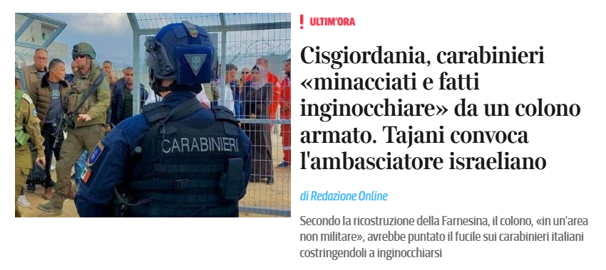 andreaseperso's tweet photo. Tajani ha minacciato di rispondere con un "acciderboli".
Successivamente, è tornato indietro sul diplomatico "mannaggia".

#Tajani #Israele #Carabinieri https://t.co/zeAziUBqIF