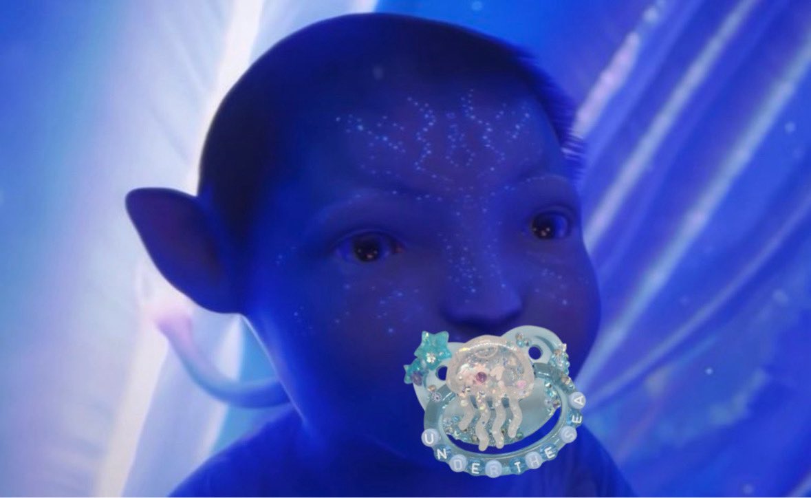 lo'ak and tuk decorated her paci