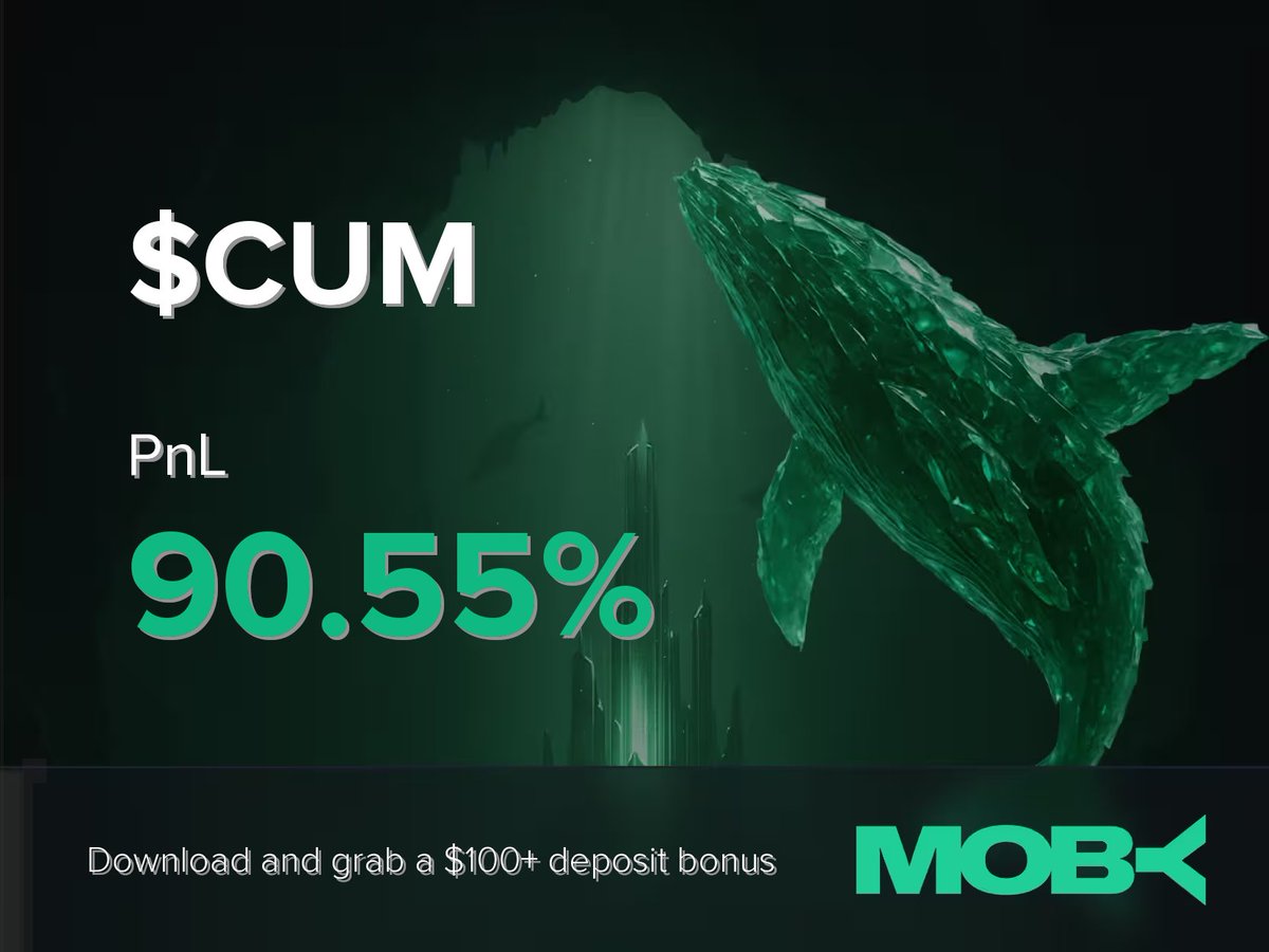 whalewatchalert's tweet photo. Win Alert 📈

A trader on Moby Mobile just closed a position of $CUM with a PnL of +90.55%.

$CUM has been trending on Moby since $257.29K MC. Currently sitting at $4.32M MC. https://t.co/Q2NfoNRm8M