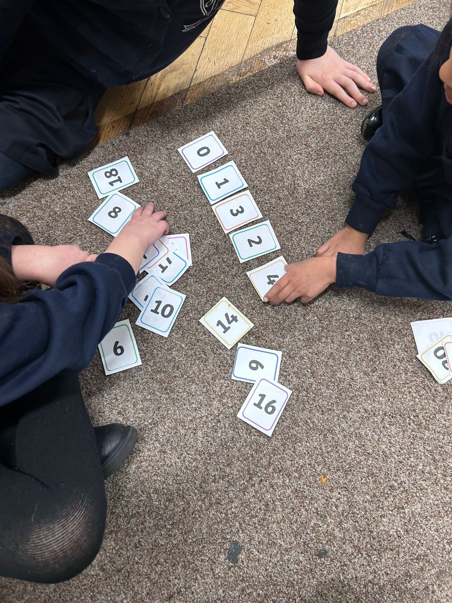 1A_MrsAlmond's tweet photo. Fantastic maths learning in Year 1! 🌟 After mastering comparing numbers to 20 using < and >, the children were challenged to order a selection of numbers, showing brilliant progress with their place value understanding! #MathOlol @ololprimary_HT @ololprimary_DHT https://t.co/F5yP8XPLGM