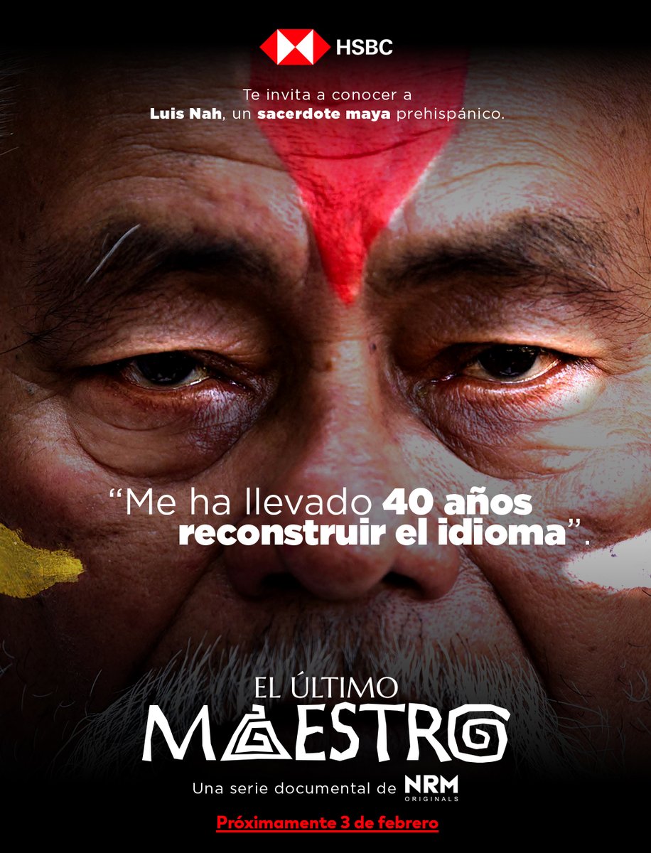 La sabiduría ancestral sigue viva. #ElÚltimoMaestro conecta el conocimiento maya con el presente, invitando a reflexionar sobre espiritualidad, conciencia y cultura a través de una narrativa profunda y actual.
Estreno 3 de febrero
#CulturaMaya #SerieDocumental #NRMOriginals
