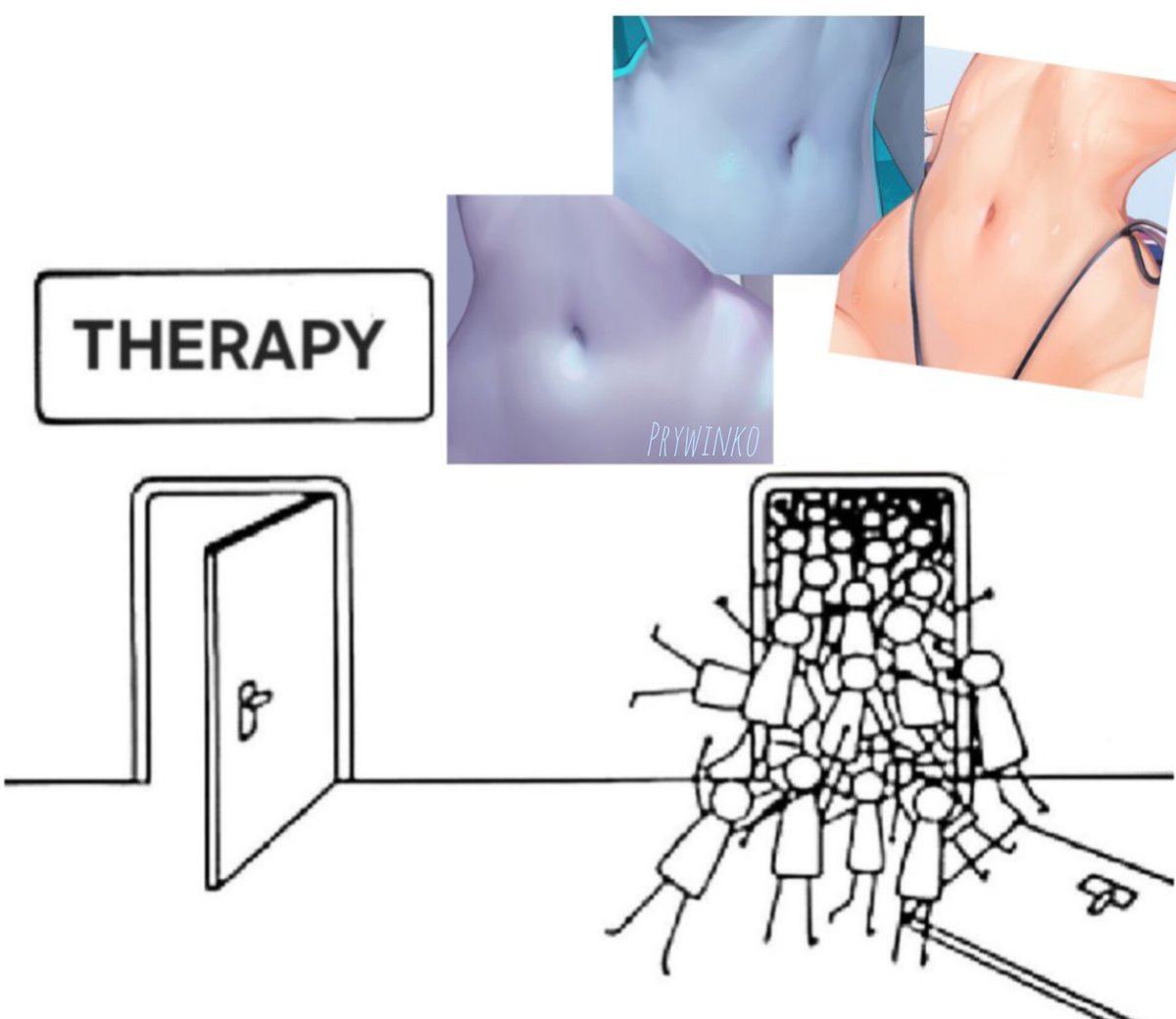 PrywinkoArt's tweet image. We love tummies🙏