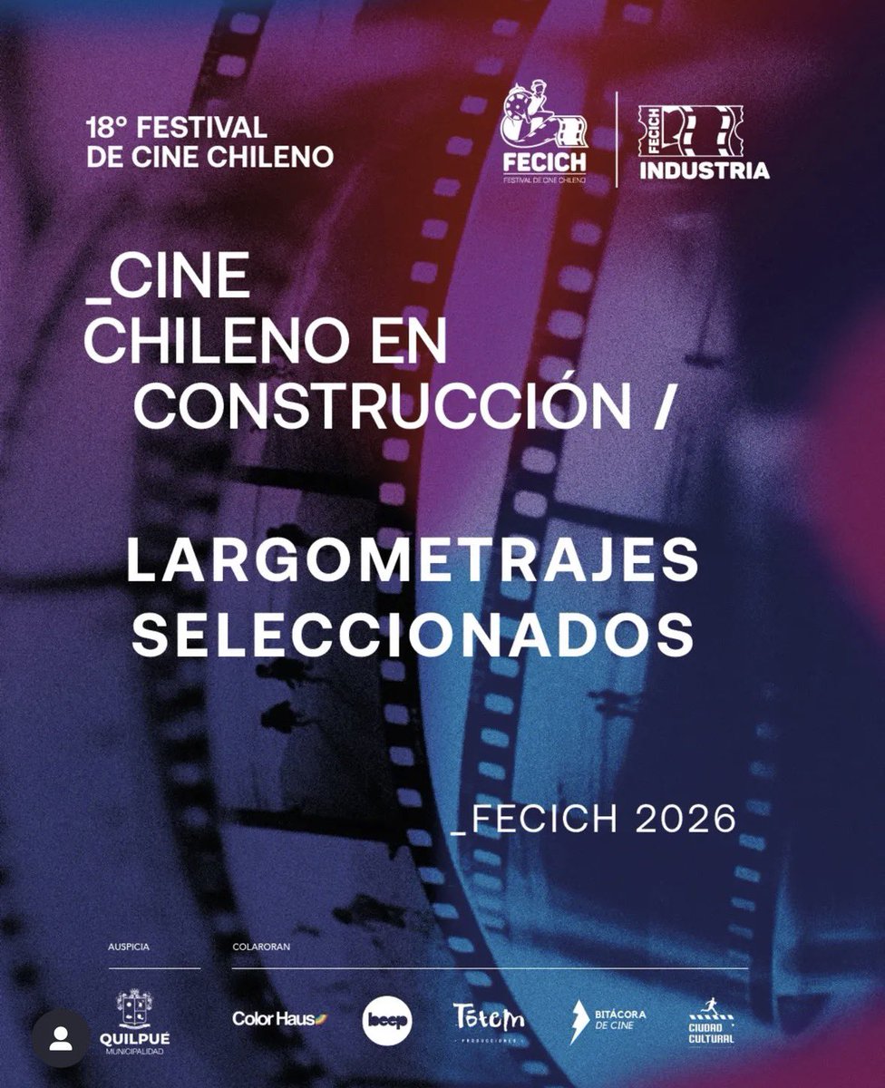 🎬 Nuestro largometraje documental “TELEANÁLISIS, IMÁGENES DE UN PAÍS INVISIBLE” (Julio Rubilar, 2026) está en la selección oficial de la Competencia Cine Chileno en Construcción del <a href="/Fecich/">Festival de Cine Chileno</a> ❤️