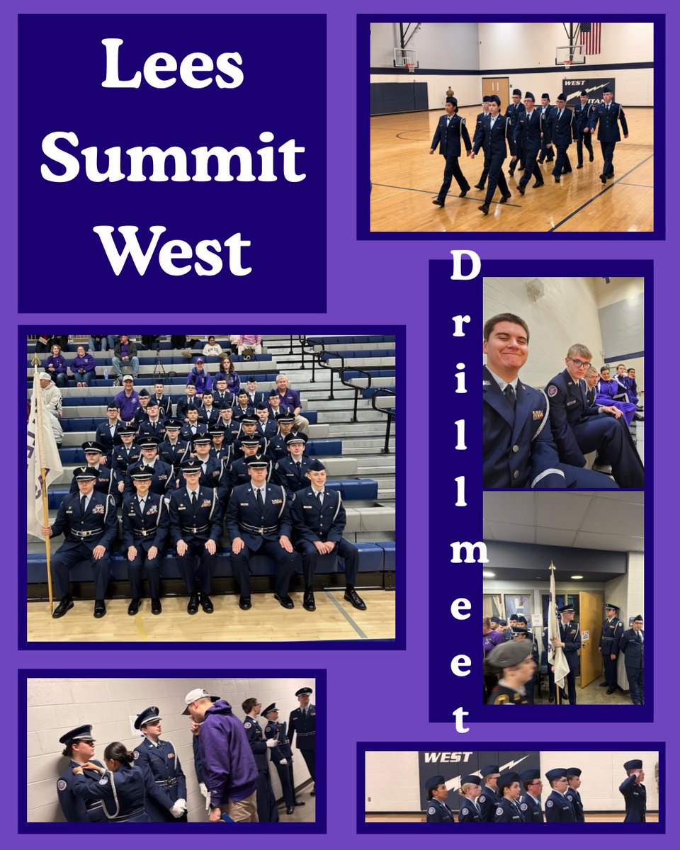 BEAFJROTC's tweet photo. 8 weeks ago our cadets drove 2 hours to Lees summit West. Our unarmed regulation got 2nd place over all. Congratulations for the rest of our teams, positivity and confidence was great.
@HQAFJROTC #Drillteam #drillmeet https://t.co/nMjmyQgjgU