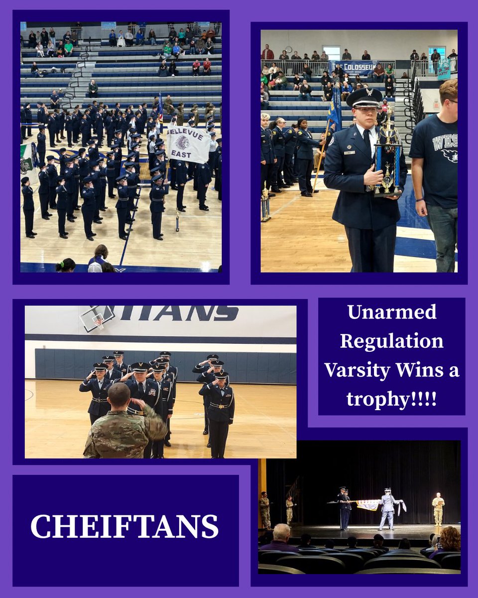 BEAFJROTC's tweet photo. 8 weeks ago our cadets drove 2 hours to Lees summit West. Our unarmed regulation got 2nd place over all. Congratulations for the rest of our teams, positivity and confidence was great.
@HQAFJROTC #Drillteam #drillmeet https://t.co/nMjmyQgjgU