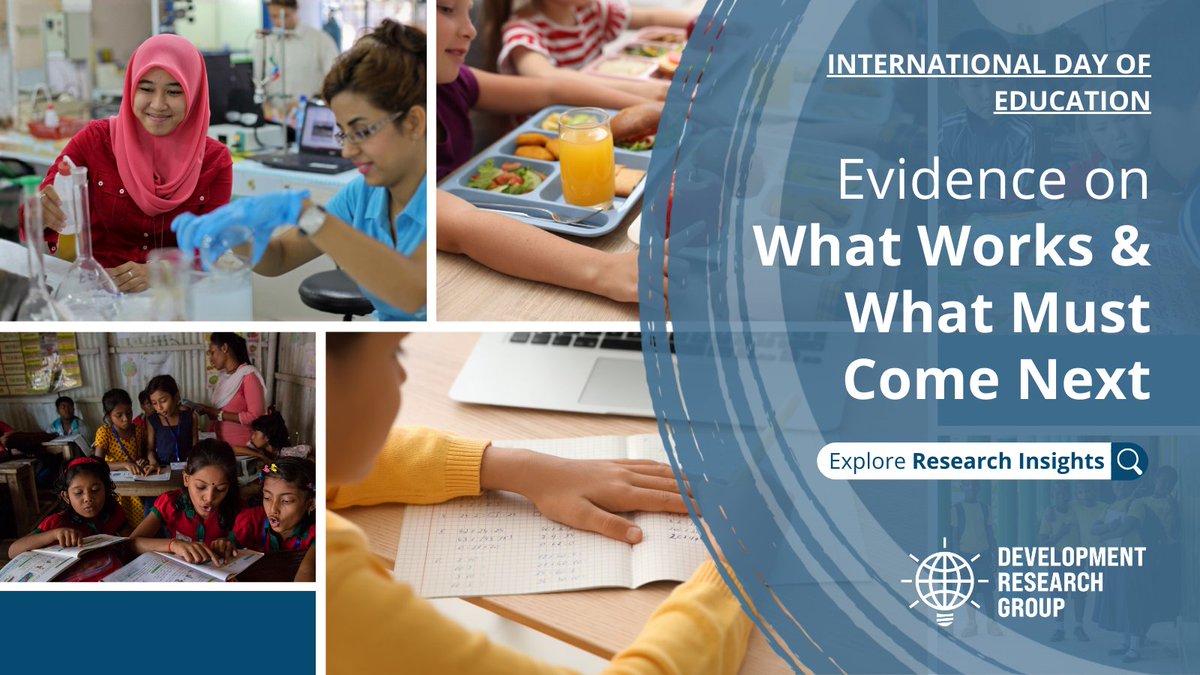 wb_research's tweet image. On #InternationalEducationDay, World Bank's Research Insights presents: 
▪️New #evidence on why education is key to poverty reduction and future economic growth, and 
▪️How well-designed programs in Ukraine &amp;amp; Jordan are effectively supporting students. 

➡️wrld.bg/qJy850Y3VvX