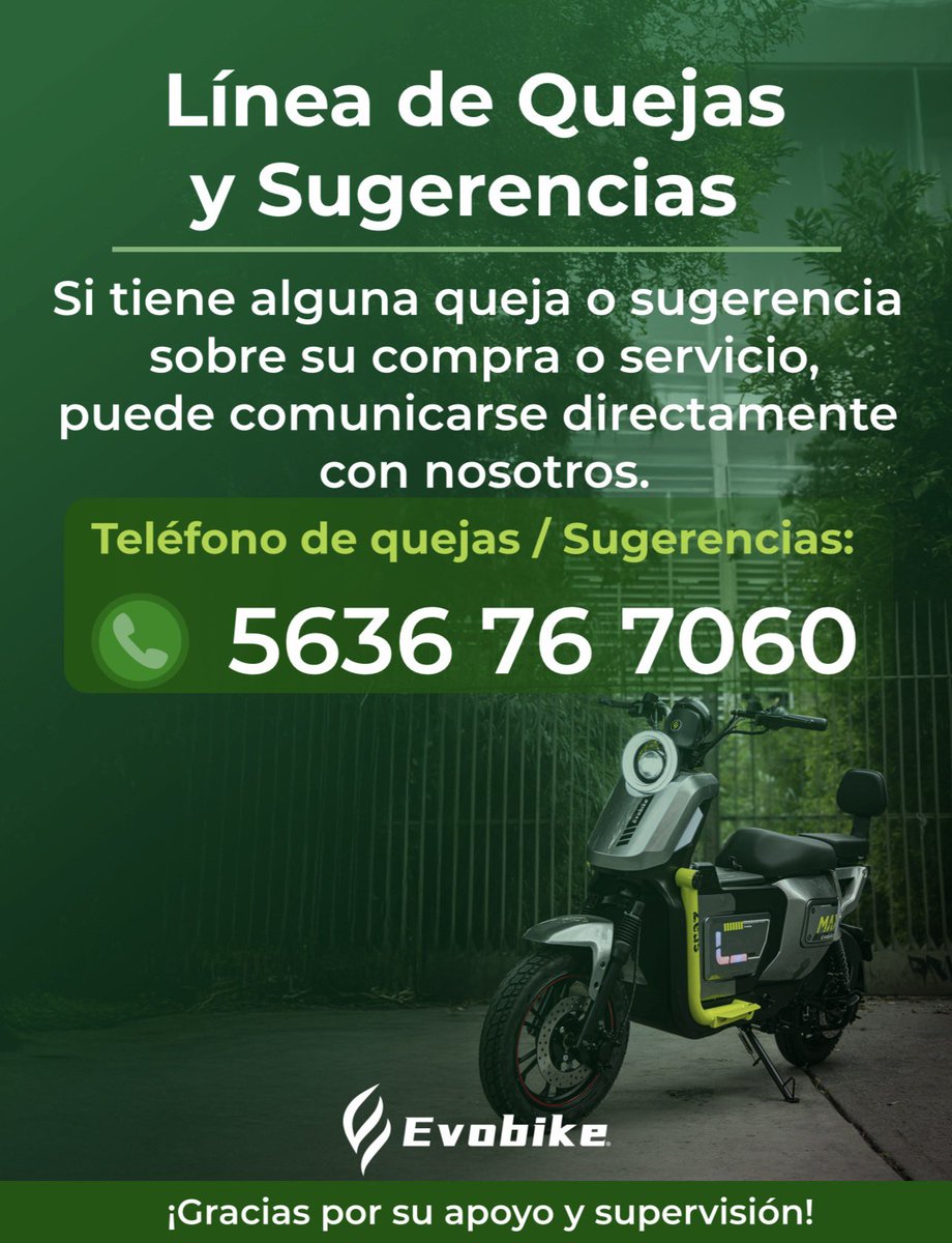 Evobike México tweet media