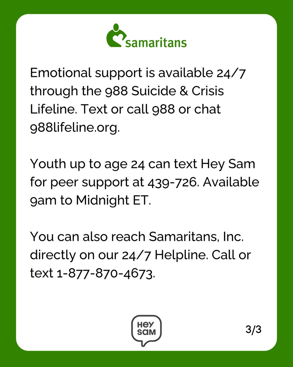 Samaritans, Inc. tweet media