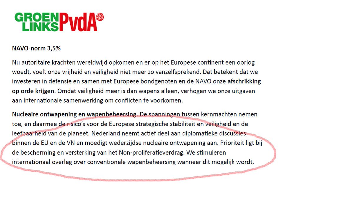 vredesbeweging_'s tweet photo. NB: uit het verkiezingsprogramma van @gl_pvda 
Kiezersbedrog  @KatiPiri ?? https://t.co/7SvcwqvXMH