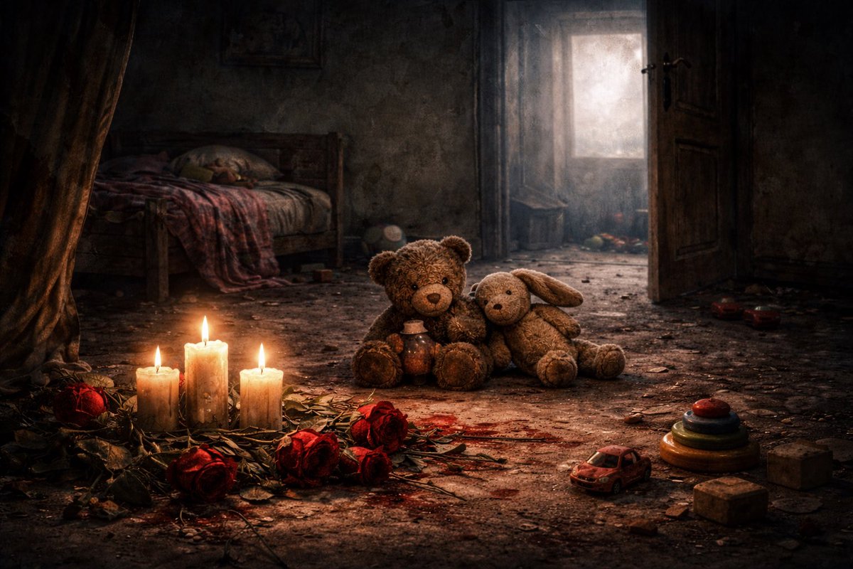 patriot_apranik's tweet image. 🕯️The ultimate price of a 2-minute act of kindness and bravery.

In Isfahan, a mother and father rushed outside to help a wounded protester. IRGC terrorists gunned them down and took their bodies.
Inside, their 3-year-old was left alone. 2 weeks later, relatives found their…