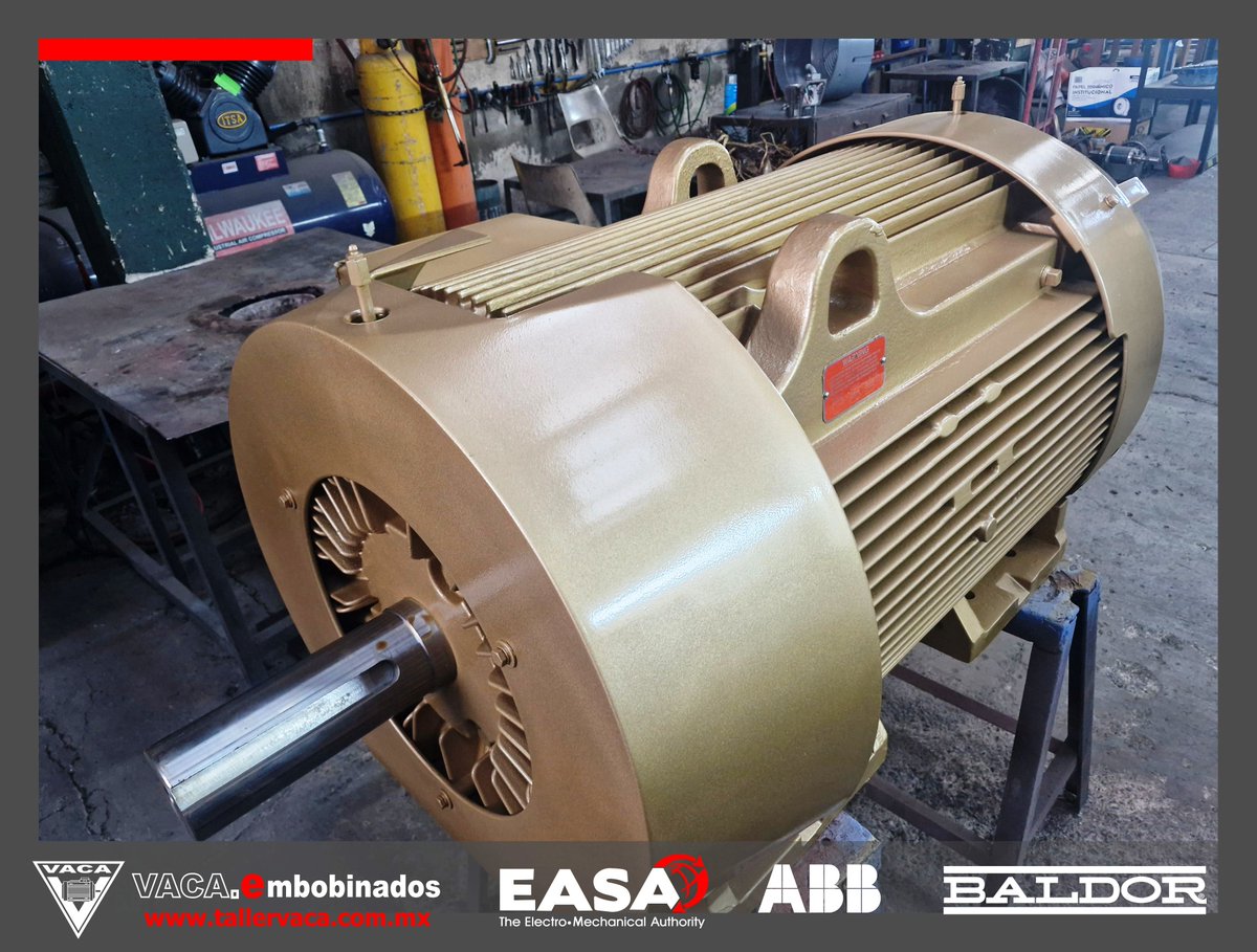 EmbobinadosVaca's tweet photo. Motor trifasico BALDOR @ABBgroupnews  de 300 HP. 1760 RPM. 460V. Arm. 449T. Reparacion y Mantenimiento. @abbgroup #abbmotors #baldormotors #vacaembobinados #motoreselectricos #industria #manufactura #mexico #ingenieria #procesosindustriales https://t.co/yZD3Ya1Dcc