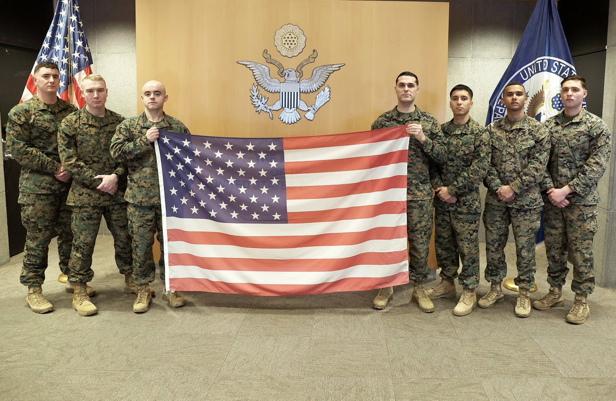 USUN Geneva and our Marine detachment are in possession of the American flag that hung <a href="/WHO/">World Health Organization (WHO)</a>. The flag, dedicated to the American lives lost during COVID, is on its way back to the U.S. to <a href="/SecRubio/">Secretary Marco Rubio</a>. Promises Made, Promises Kept. <a href="/SecKennedy/">Secretary Kennedy</a> , <a href="/POTUS/">President Donald J. Trump</a>