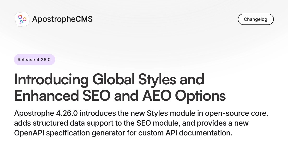 ApostropheCMS tweet media