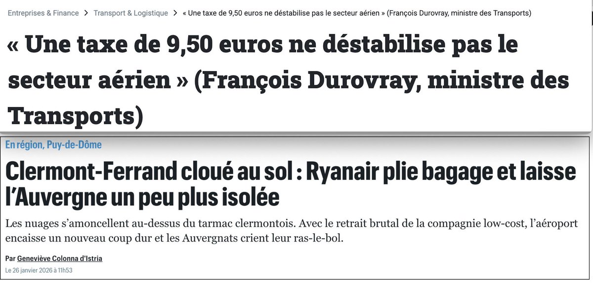 La taxe sur les billets d’avion du ministre proche de Xavier Bertrand a fragilisé gravement les aéroports dans tout le pays !

Quand le socialisme est appliqué par LR …
