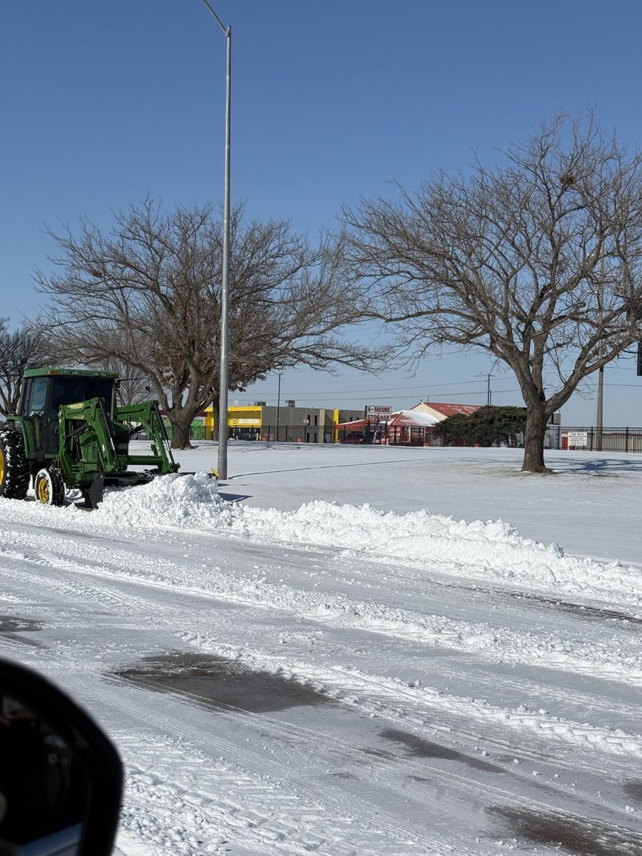 GPTC’s amazing maintenance crew is hard at work clearing sidewalks and parking lots today! We are blessed with the best that make our campus safe and comfortable each and every day. #GPTech #gptc