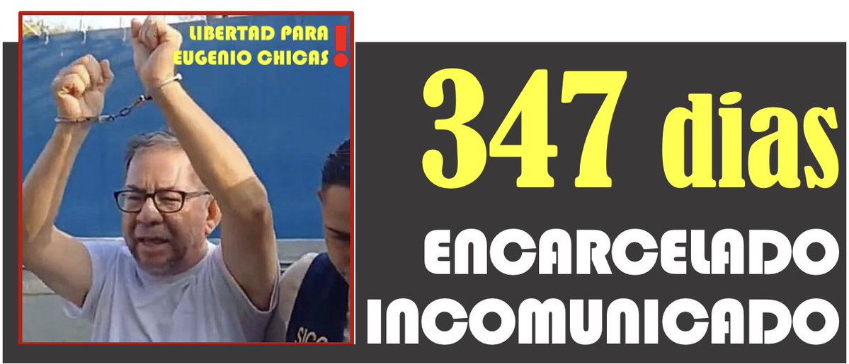 LIBERTAD para todos los presos políticos
Ruth López: 253 días
Enrique Anaya: 232 días
Eugenio Chicas: 347 días
Fidel Zavala: 255 días
"Pepe" Santos Melara: 607 dias
Eliseo Segura: 607 días
Luis Menjívar 607 días
Ernesto Muyshondt: 1,607 días
#TenganDecencia Ver menos