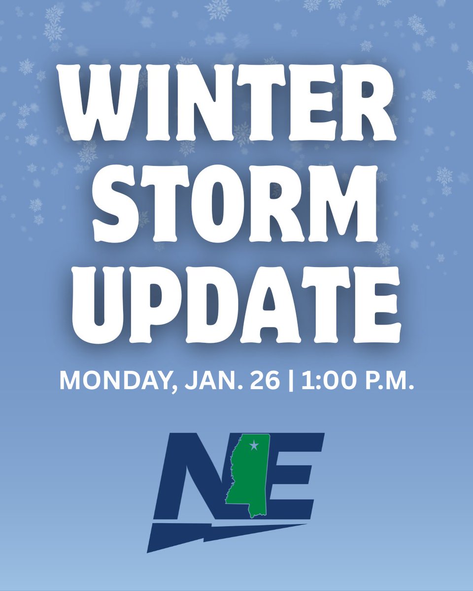 We are actively working across our entire service territory. Today, 27 crews are in the field, with additional crews arriving tomorrow and Wednesday. By Wednesday morning, we expect to have approximately 50 crews working toward full restoration.

Conditions remain severe, and