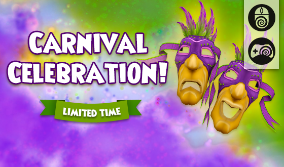 Wizard101's tweet image. Time for Carnival! 🎭

Carnival Celebration items are now in the PC and Console Crown Shop through Tuesday, February 17th! Get the celebration started today! wizard101.com/game/carnival-… #Wizard101