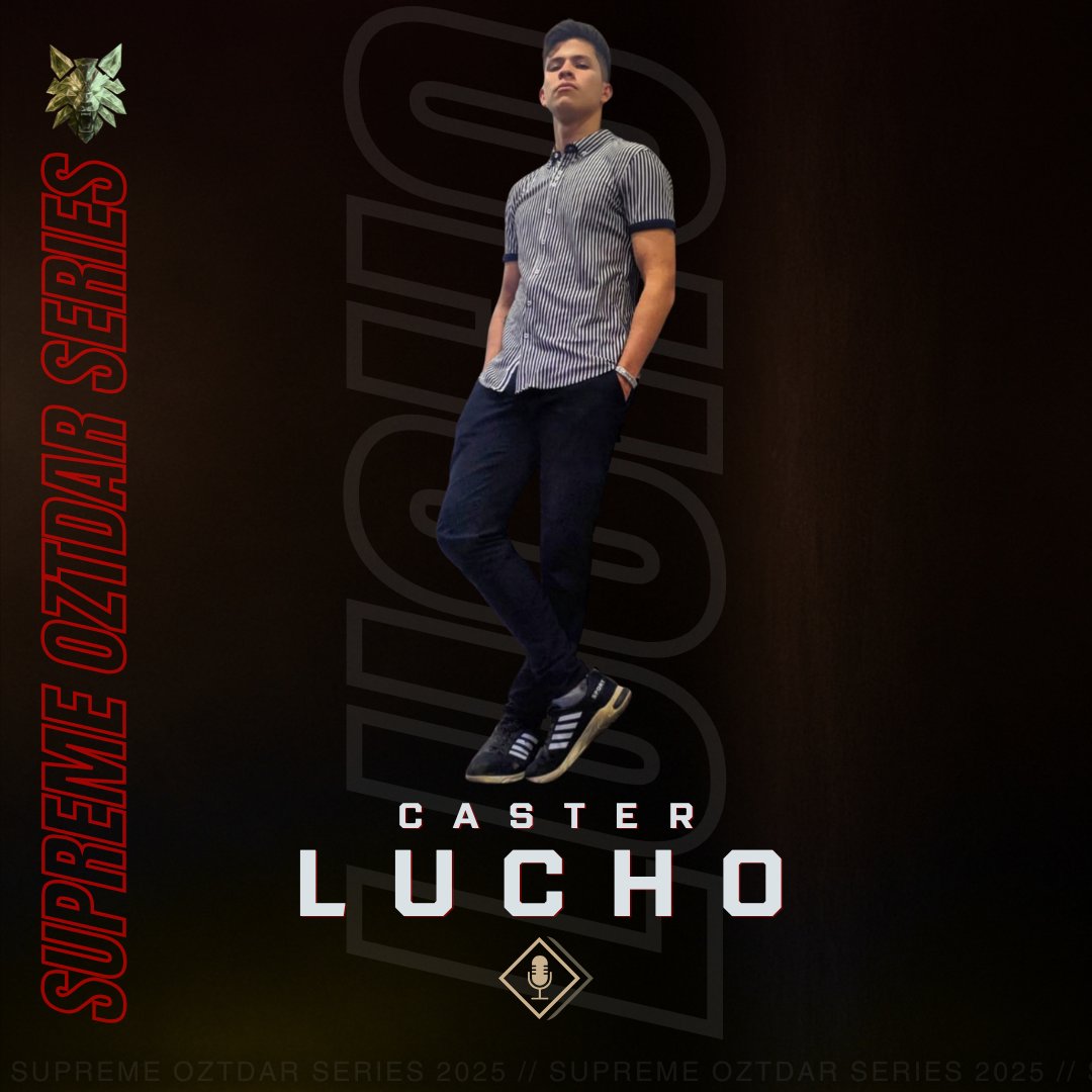 🎙️ Bienvenido, <a href="/LuChx21/">LuChx21</a>  quien se suma como caster para acompañarnos en los cierres finales de la temporada regular de la S.O.S.

¡Nos espera un cierre intenso y #LUCHO estará ahí para vivirlo junto a la comunidad!
#SupremeOztdarSeries #OZTDAREsports  #LATAMNorte #casterlatam
