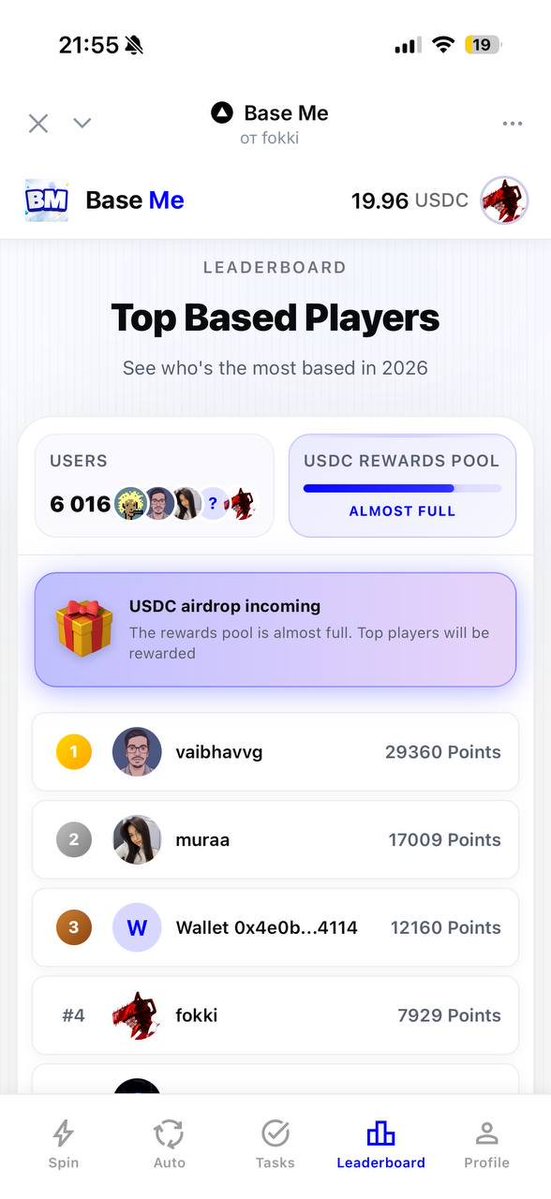 6000+ users in just 24 hours - my day 1 stats  

i didn't expect so many people to be onboarded in just 24h  

thanks everybody who supports me and "Base Me"  

next step is 10k users, any predictions when?