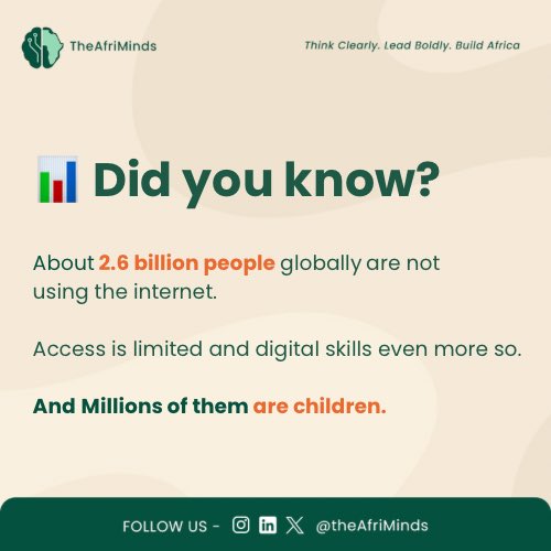 theafriminds's tweet photo. We at AfriMinds are starting 2026 with a renewed vision.

Digital literacy is the future, and underprivileged children should never be left behind. https://t.co/4IvIuVvXoO