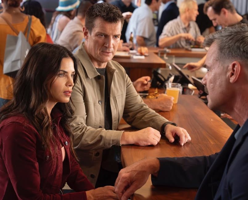 RookieNisy's tweet image. I’ve felt more chemistry between Bailey and DC guy in this pic than any scene she has had with his supposed husband. 
And this is only with them touching hands… 
#TheRookie #Bailan