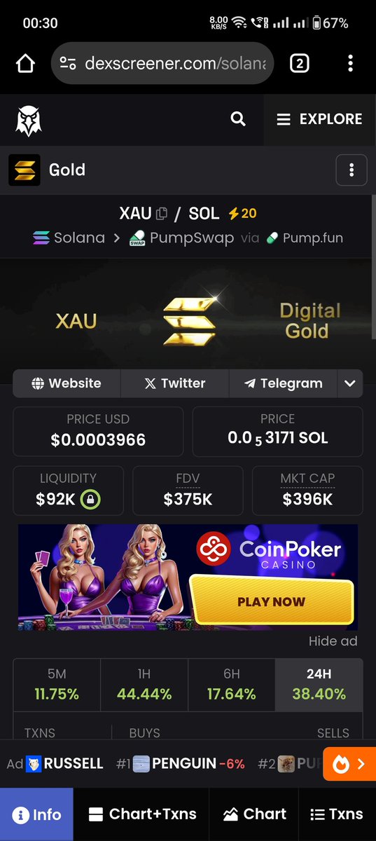 Bapu8863's tweet image. Easy 10m $XAU

Eh36AX4m5CwyCHHcAy95oWRop2EMYVJbLQq7q77hsX9N