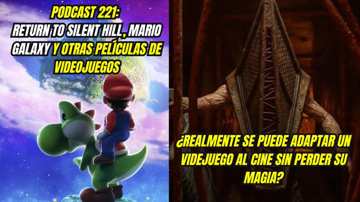 ¡Ya puedes escuchar nuestro programa 221 en tu plataforma favorita!

Hablamos de Super Mario Galaxy The Movie, Return to Silent Hill y otras películas de videojuegos.

Dale play!

Spotify: open.spotify.com/episode/7ewVKy…
Apple : podcasts.apple.com/mx/podcast/tem…
iVoox: go.ivoox.com/rf/167335512