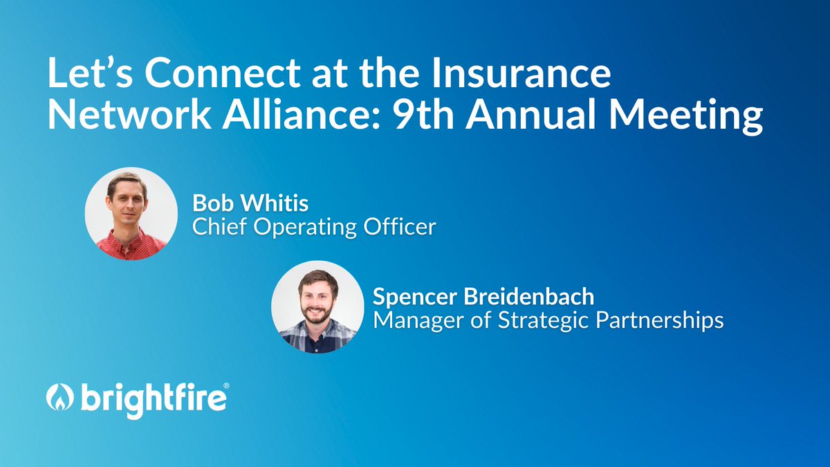 #BrightFire is on site at the Insurance Network Alliance: 9th Annual Meeting in Tampa, FL! ☀️

Come talk with Bob Whitis &amp; Spencer Breidenbach about how our #DigitalMarketing services can enhance your independent agent program.

Let's connect at #INA2026!