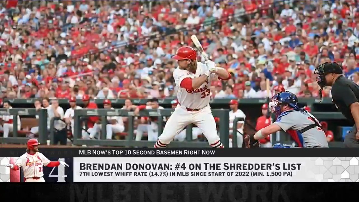 Brendan Donovan is the No. 4 second baseman on @MLBNow's #Top10RightNow.